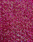 Fuchsia Iridescent Sequins Embroidered Stretch Velvet Rodeo Fabric