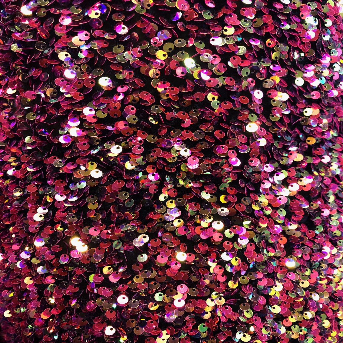 Rainbow Iridescent Sequins Embroidered Stretch Velvet Rodeo Fabric - Fashion Fabrics LLC