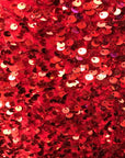 Red Sequins Embroidered Stretch Velvet Rodeo Fabric - Fashion Fabrics LLC