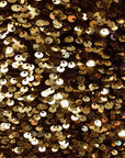 Gold Sequins Embroidered Stretch Velvet Rodeo Fabric - Fashion Fabrics LLC