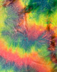 Light Rainbow Tie Dye Stretch Velvet Fabric - Fashion Fabrics LLC