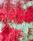 Red Green Tie Dye Stretch Velvet Fabric - Fashion Fabrics LLC