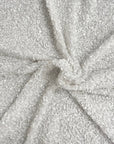 Tissu de rodéo en velours extensible brodé de paillettes blanches