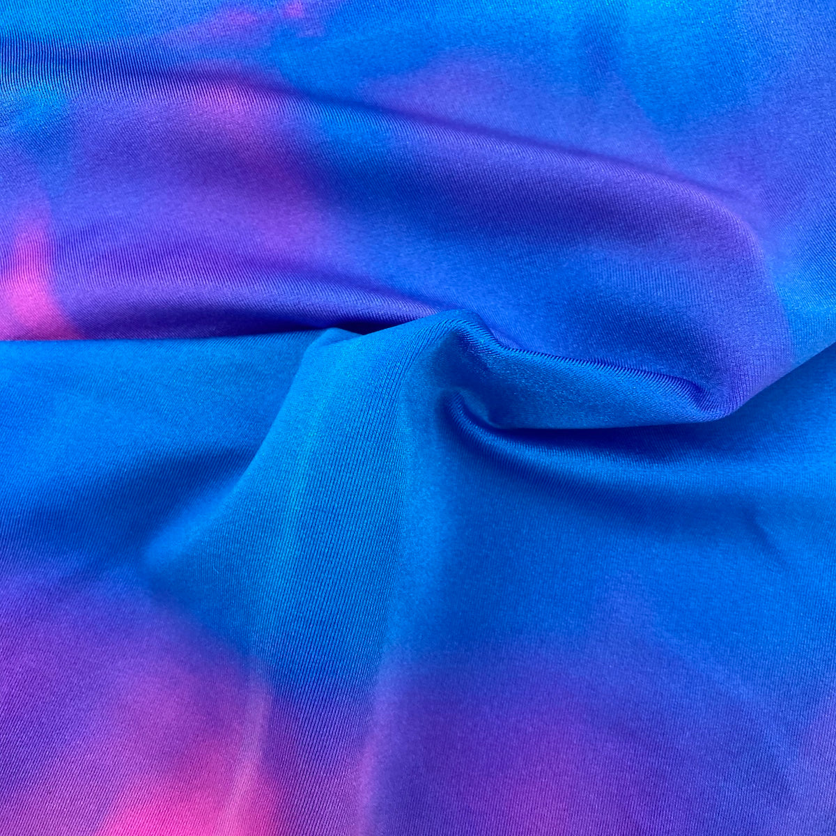 Hot Pink Blue Tie Dye Nylon Spandex Fabric - Fashion Fabrics LLC