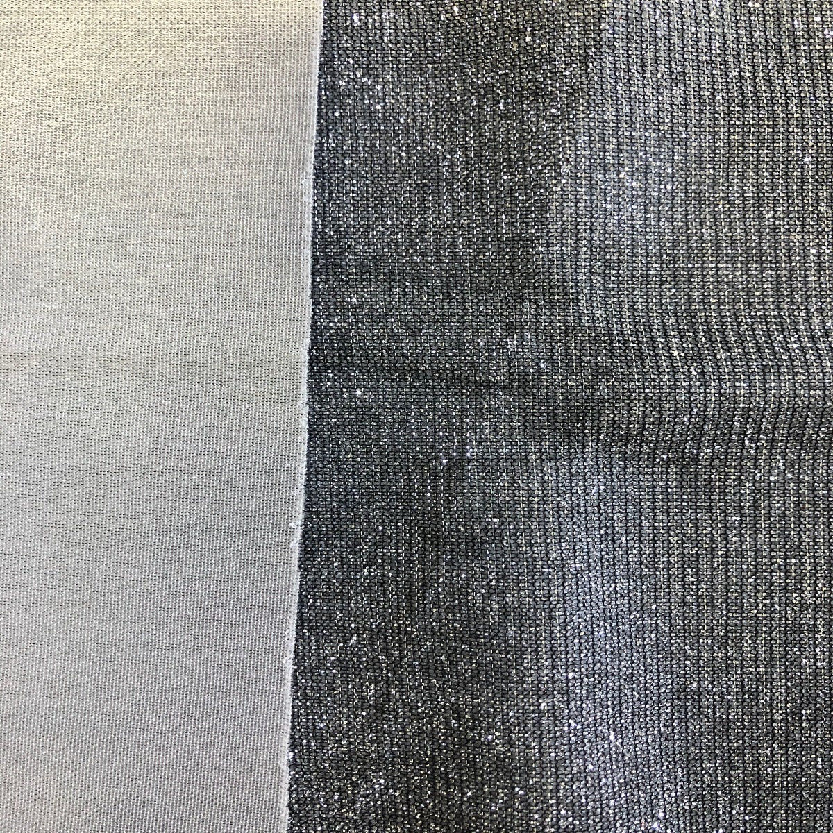 Silver Black Holographic Shimmer Glitter Spandex Fabric - Fashion Fabrics Los Angeles 