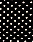 Black White Mini Polka Dot Poly Cotton Fabric - Fashion Fabrics LLC