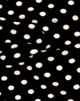 Black White Mini Polka Dot Poly Cotton Fabric - Fashion Fabrics LLC