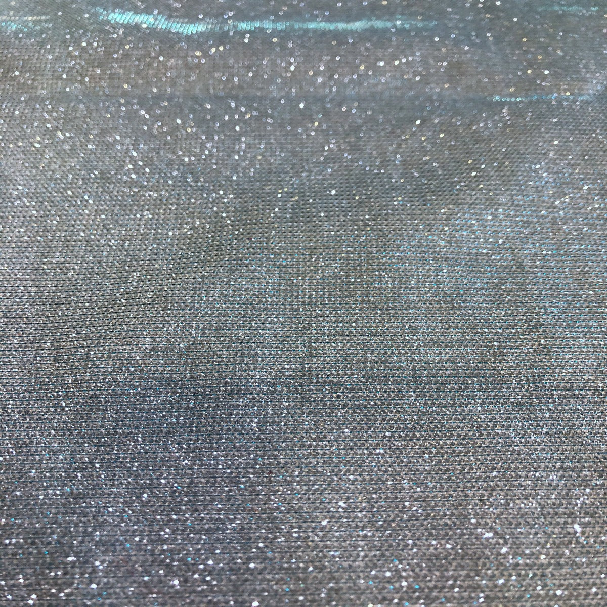 Baby Blue Silver Holographic Shimmer Glitter Spandex Fabric - Fashion Fabrics Los Angeles 