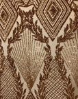 Champagne Gold Alpica Sequins Lace Fabric - Fashion Fabrics LLC