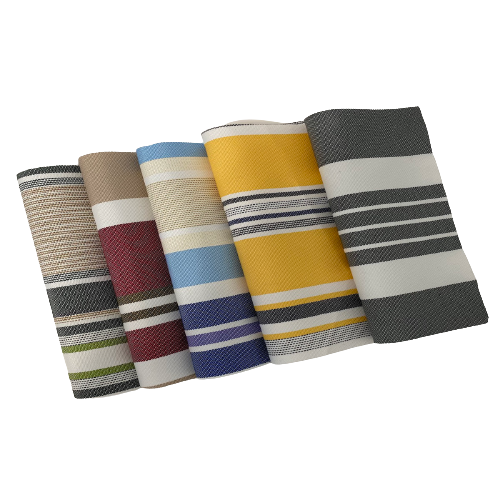 Gray White Multi Striped Oak 100% Waterproof Outdoor Canvas Patio Fabric - Fashion Fabrics LLC