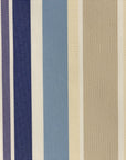 Blue Multi Color Striped Oak 100% Waterproof Outdoor Canvas Patio Fabric - Fashion Fabrics LLC