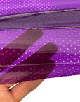 Purple Perforated Tinted PVC Marine Clear Vinyl Fabric - Fashion Fabrics LLC