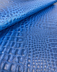 Royal Blue Marine Gator Vinyl Fabric - Fashion Fabrics LLC