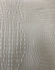 Ivory Marine Gator Vinyl Fabric - Fashion Fabrics LLC
