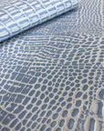 Ice Blue Marine Gator Vinyl Fabric - Fashion Fabrics LLC