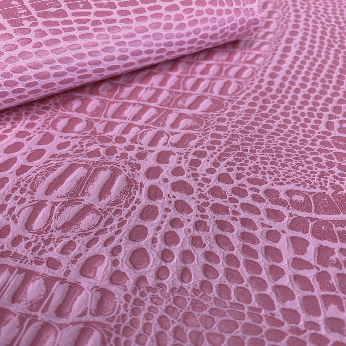 Pink Marine Gator Vinyl Fabric - Fashion Fabrics LLC