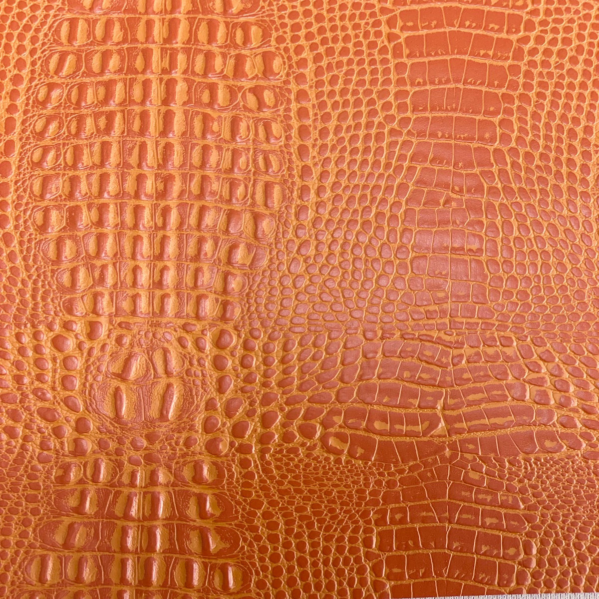 Orange Marine Gator Vinyl Fabric - Fashion Fabrics LLC