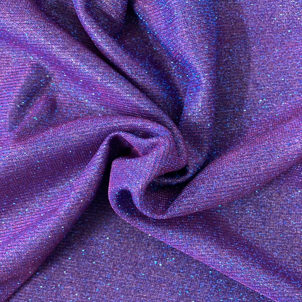 Purple Royal Blue Holographic Shimmer Glitter Spandex Fabric - Fashion Fabrics LLC