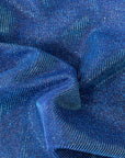 Royal Blue Holographic Shimmer Glitter Spandex Fabric - Fashion Fabrics LLC