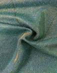 Teal Blue Gold Holographic Shimmer Glitter Spandex Fabric - Fashion Fabrics LLC