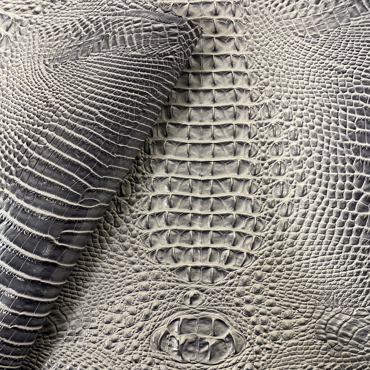 Amazon 3D Embossed Gator Faux Leather Vinyl Fabric - By The Yard