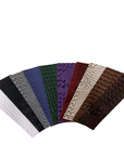 Purple Amazon 3D Embossed Gator Faux Leather Vinyl Fabric - Fashion Fabrics LLC