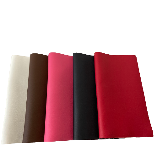 Black Lambskin Stretch Faux Leather With Suede Backing Apparel Fabric - Fashion Fabrics LLC