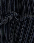 Black Pleated Stretch Velvet Fabric - Fashion Fabrics LLC