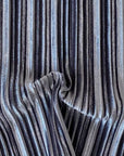 Gray Pleated Stretch Velvet Fabric - Fashion Fabrics LLC