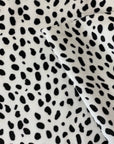 Dalmatian Print Velvet Flocking Fabric - Fashion Fabrics LLC