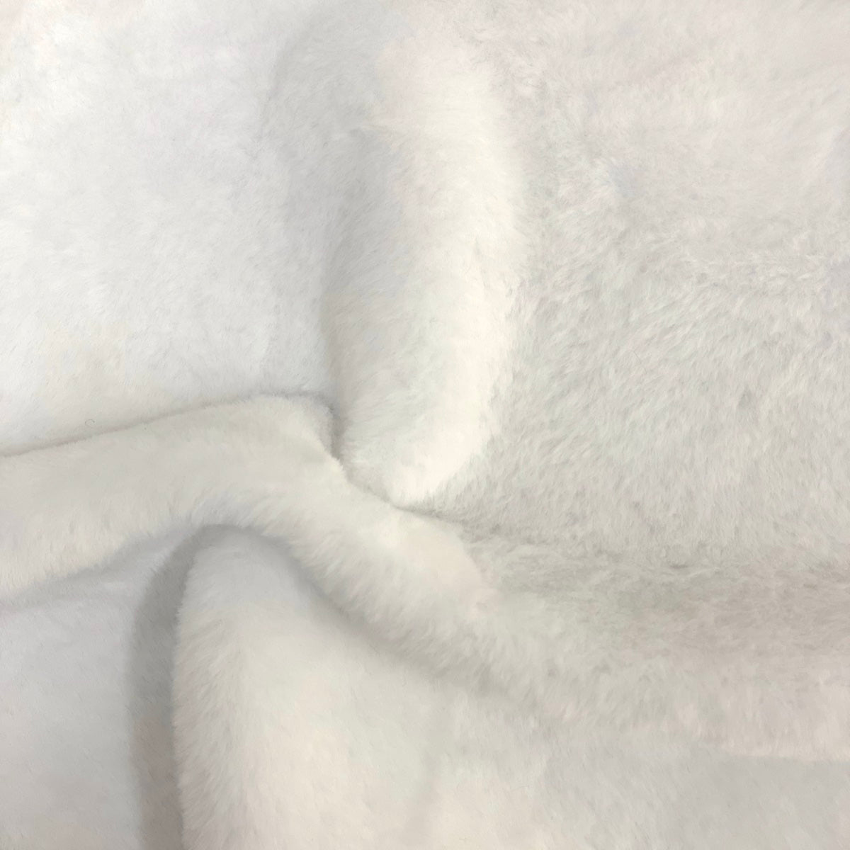 White Rabbit Rabbit Soft Plush Short Pile Faux Fur Fabric - Fashion Fabrics LLC