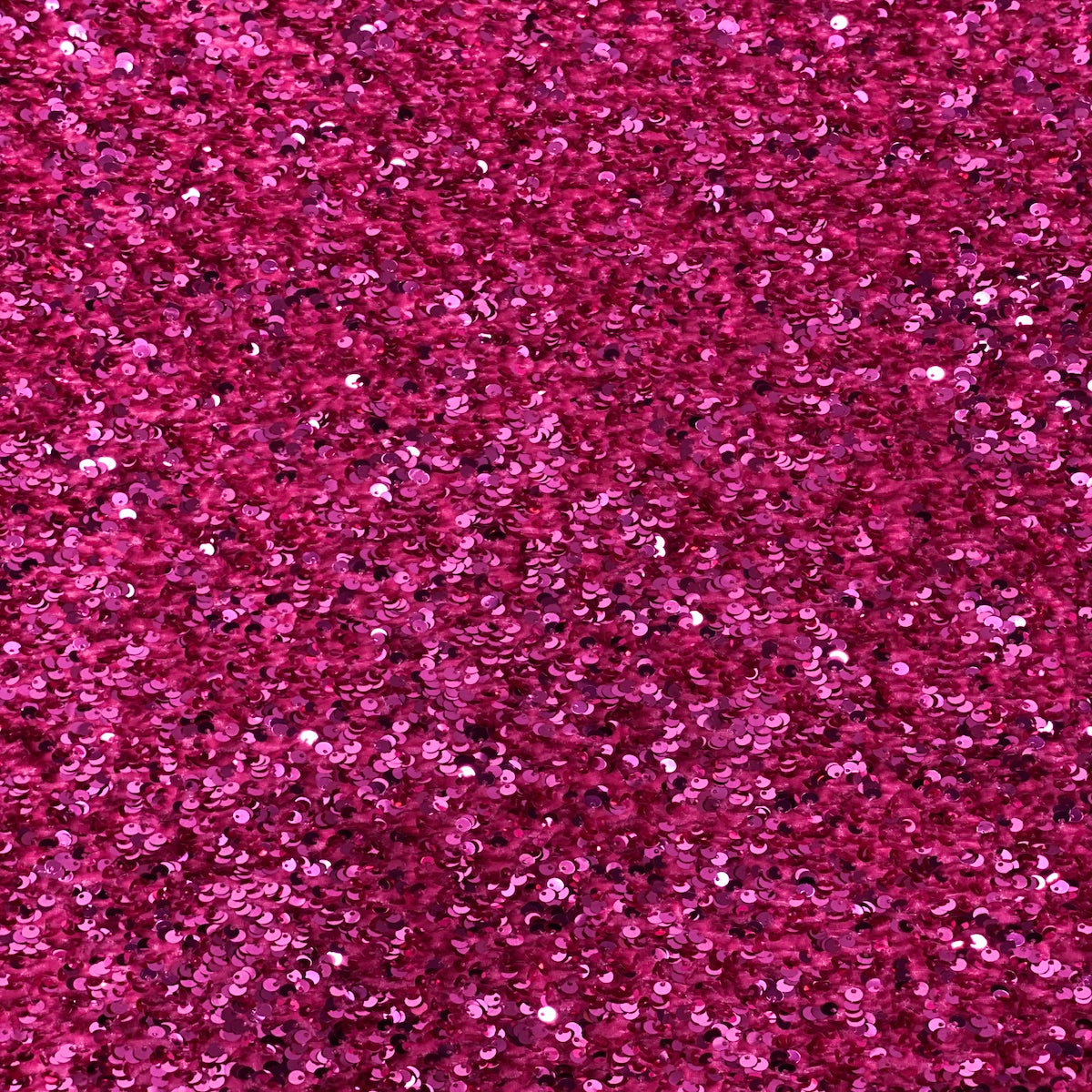 Hot Pink Sequins Embroidered Stretch Velvet Rodeo Fabric - Fashion Fabrics LLC