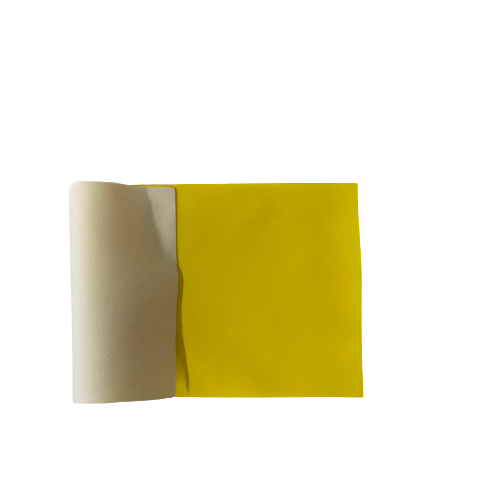 Yellow Matte Faux Leather Stretch Vinyl Fabric - Fashion Fabrics LLC