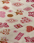 Hot Pink Butterfly Print Poly Cotton Fabric - Fashion Fabrics LLC