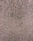 Dusty Rose Mille Striped Stretch Sequins Lace Fabric - Fashion Fabrics LLC