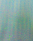 Pearl Blue Iridescent Mille Striped Stretch Sequins Lace Fabric - Fashion Fabrics LLC