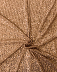 Bronze Mille Striped Stretch Sequins Lace Fabric - Fashion Fabrics LLC