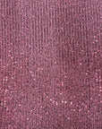 Burgundy Mille Striped Stretch Sequins Lace Fabric - Fashion Fabrics LLC