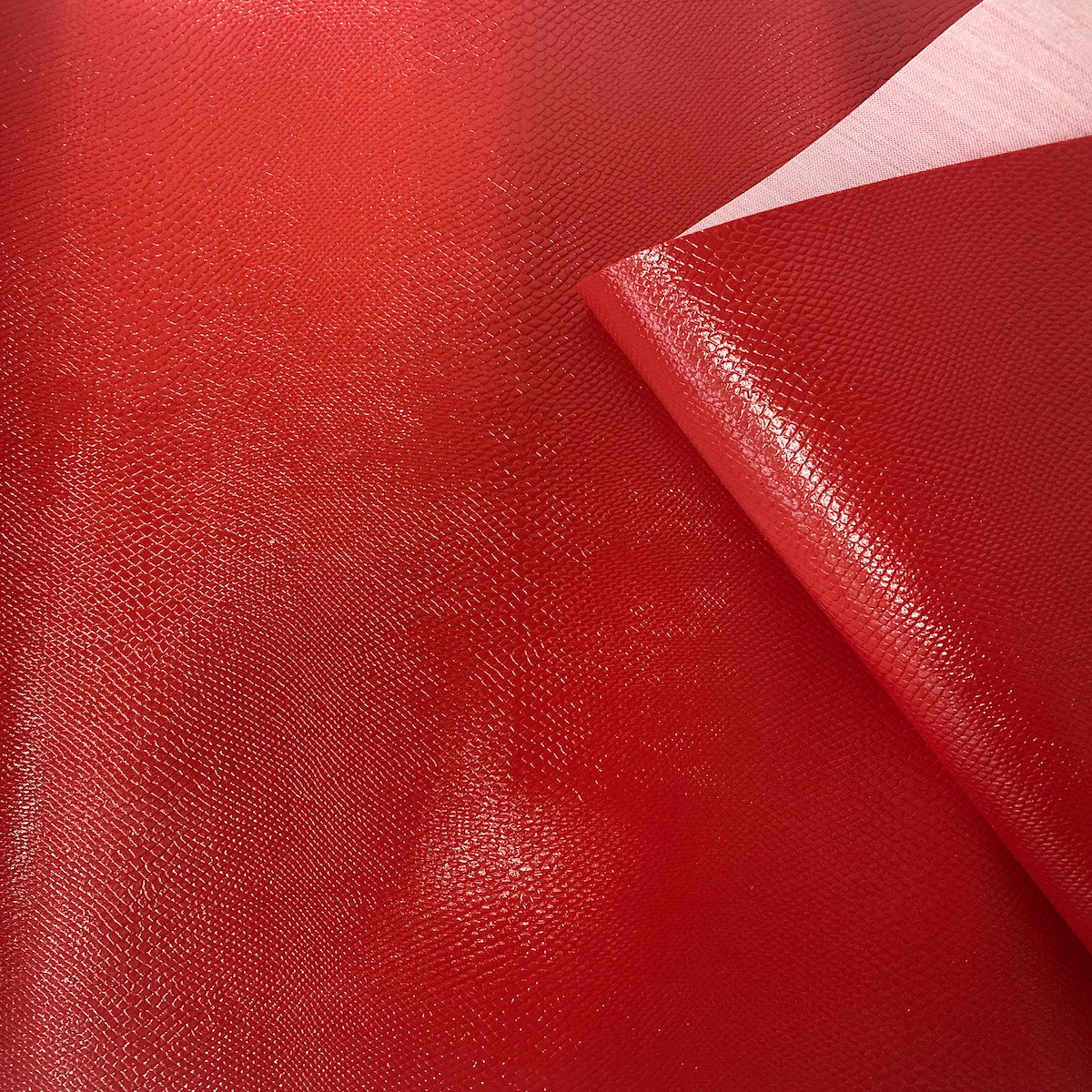 Red Safari Snakeskin Embossed Faux Leather Vinyl Fabric - Fashion Fabrics LLC