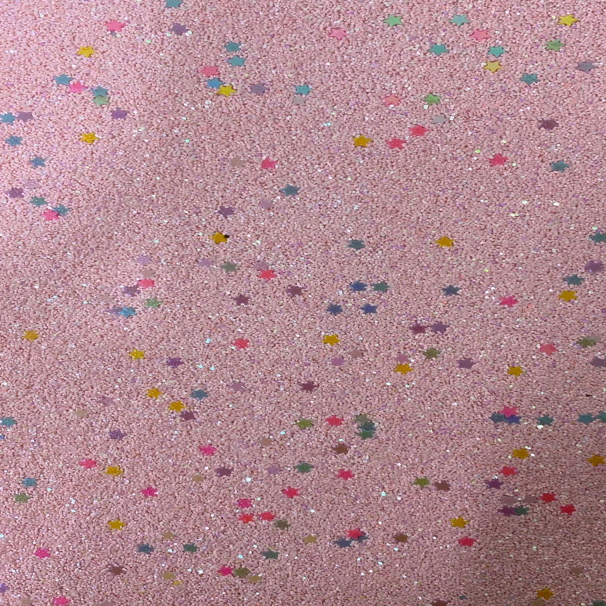 Dusty Pink Iridescent Stardust Glitter Vinyl Fabric - Fashion Fabrics LLC