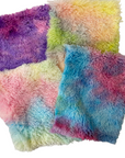 Happy Multi Color Dye Fuzzy Faux Fur Fabric - Fashion Fabrics LLC
