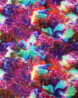Purple Multicolor Laser Tie Dye Nylon Spandex Fabric - Fashion Fabrics LLC