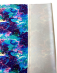 Blue Multicolor Laser Tie Dye Nylon Spandex Fabric - Fashion Fabrics LLC