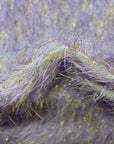 Lavender | Gold Metallic Faux Ostrich Feather Lace Fabric - Fashion Fabrics LLC