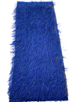 Royal Blue Metallic Faux Ostrich Feather Lace Fabric - Fashion Fabrics LLC