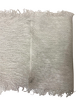 White | Silver Metallic Faux Ostrich Feather Lace Fabric - Fashion Fabrics LLC