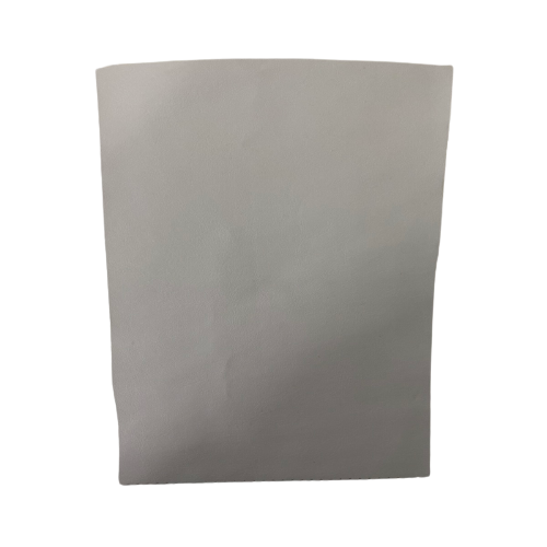 Shiny White Lambskin Stretch Faux Leather With Suede Backing Apparel Fabric - Fashion Fabrics LLC