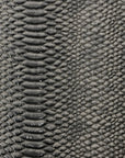 Gray Culebra Patent 3D Embossed Snakeskin Vinyl Fabric - Fashion Fabrics LLC