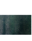 Hunter Green Culebra Patent 3D Embossed Snakeskin Vinyl Fabric - Fashion Fabrics LLC