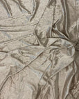 Bone Gray Crushed Stretch Velvet Fabric - Fashion Fabrics LLC